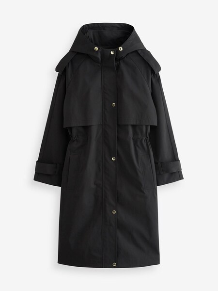 Schwarz - Lightweight Shower Resistant Parka Jacket (D85814) | 77 €