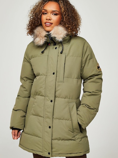 Zavetti Canada Sage Green Goshawa Puffa Jacket (D85967) | €82