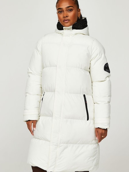 Zavetti Canada Cream Alora Longline Puffa Jacket (D85970) | €48