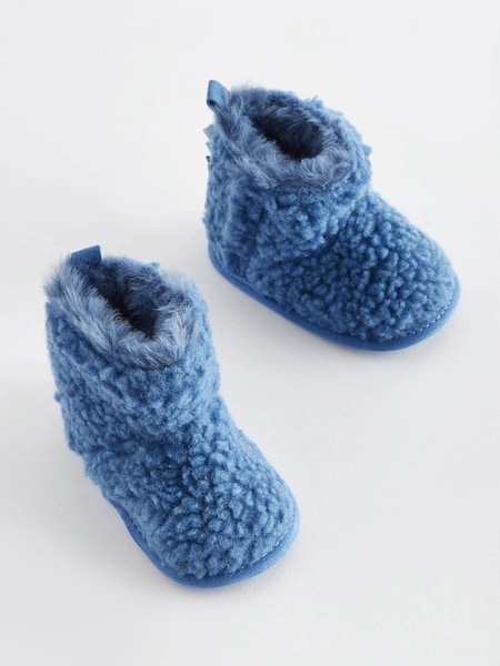 Blue Blue Warm Lined Baby Slipper Boots (0-24mths) (D86383) | € 5 - € 6