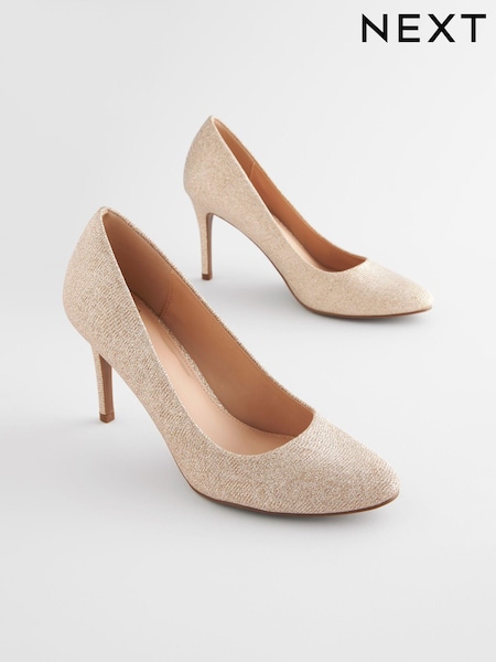 Gold Regular/Wide Fit Forever Comfort® Round Toe Court Shoes (D86705) | €10
