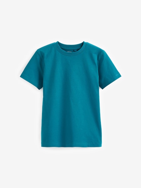 Albastru adânc Turcoaz - Mânecă scurtă Tricou (3-16yrs) (D86786) | 20 LEI - 37 LEI