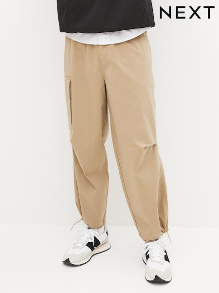 Песочно-бежевый - Relaxed Parachute Cargo Trousers (D86920) | €7
