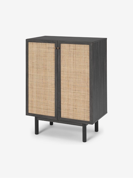 MADE.COM Black Pavia Rattan Compact Highboard (D86996) | €377