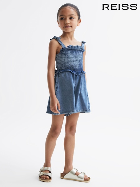 Reiss Hattie Denim Playsuit (D87101) | ‏374 د.إ.‏