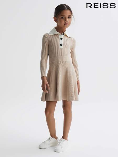 Reiss Malani Colourblock Knitted Dress (D87126) | 545 LEI