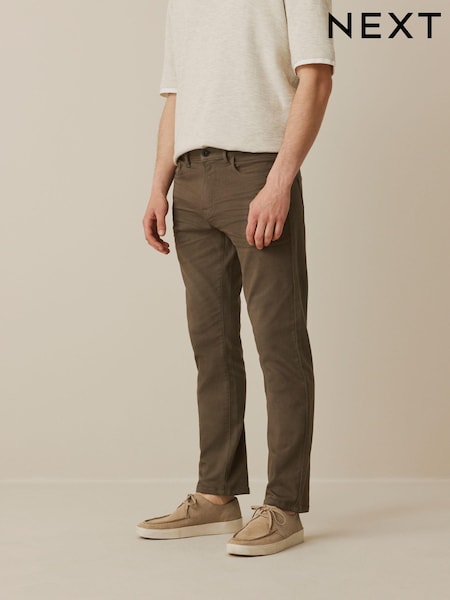 Brown Slim Fit Comfort Stretch Jeans (D87222) | €7