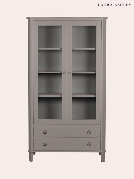 Laura Ashley Light Grey Henshaw 2 Door 2 Drawer Display Unit (D87235) | €1,732.50
