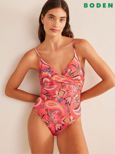 Boden Orange Twist Support Swimsuit (D87354) | €20