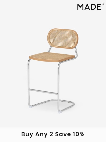 MADE.COM Chrome Leora Bar Stool (D87753) | €234