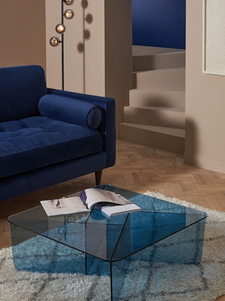 MADE.COM Blue Glass Oki Coffee Table (D87794) | €441