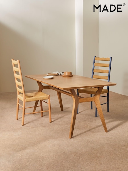 MADE.COM Oak Jenson Extendable 6 to 8 Seater Rectangle Dining Table (D87841) | €1,259