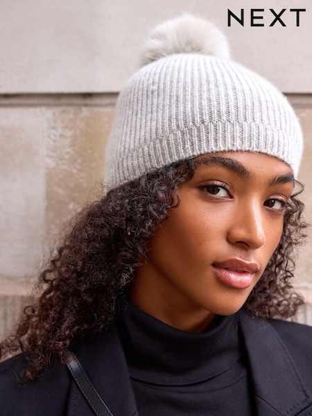 Grey Collection Luxe 30% Cashmere Pom Hat (D88675) | €11