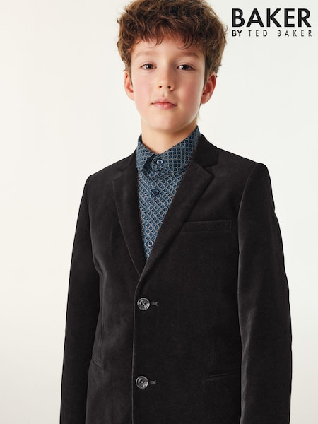 Baker by Ted Baker Black Velvet Suit Jacket (D88692) | €31 - €35
