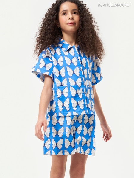 Angel & Rocket Blue Bea Woven Butterfly Shorts (D89100) | €10.50 - €12.50