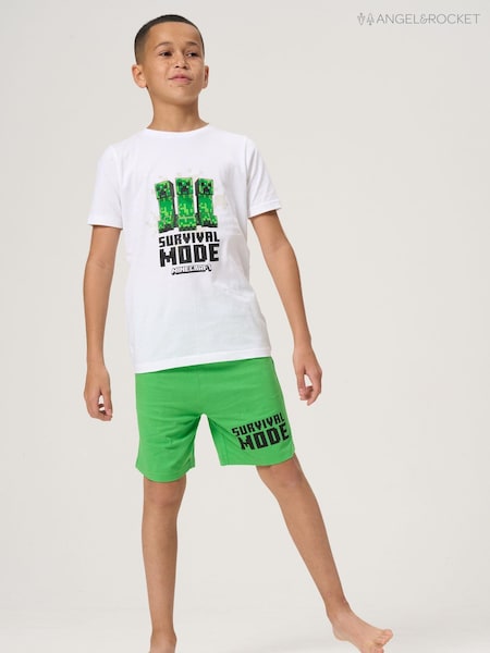 Angel & Rocket Natural 100% Cotton Minecraft Pyjamas (D89123) | €13 - €15.50