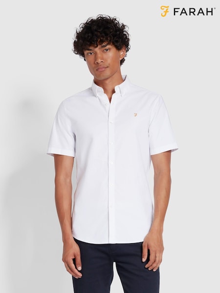Valkoinen - Farah Brewer Short Sleeve Shirt (D89483) | €102