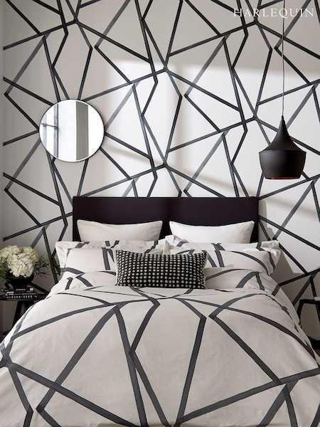 Harlequin Cream 100% Cotton Sumi Duvet Cover (D89795) | AED437 - AED728