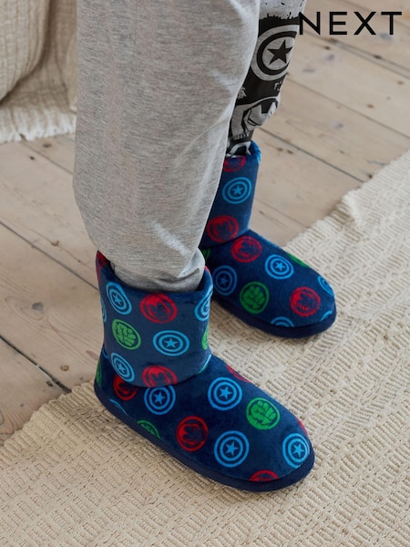 Marvel Blue Warm Lined Slipper Boots (D89822) | €4 - €5
