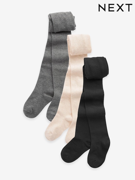 Negro/Avena/Carbón - 3 Pack Cotton Rich Tights (D89965) | 15 € - 22 €