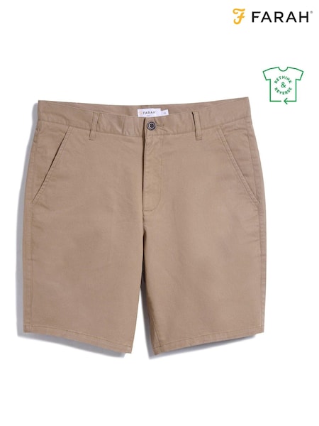 Natural - Farah Hawk Twill Chino (D89971) | 250 LEI