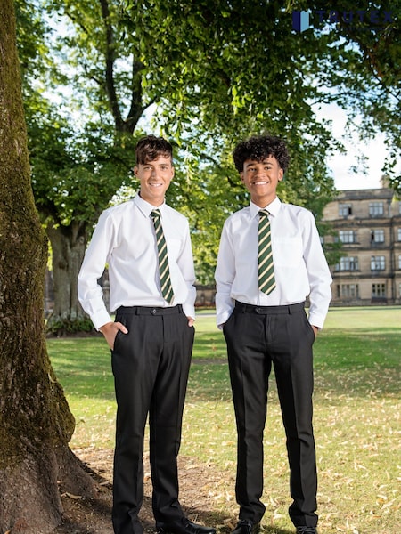 Trutex Senior Boys Black Slim Leg School Trousers (D89995) | €13 - €16