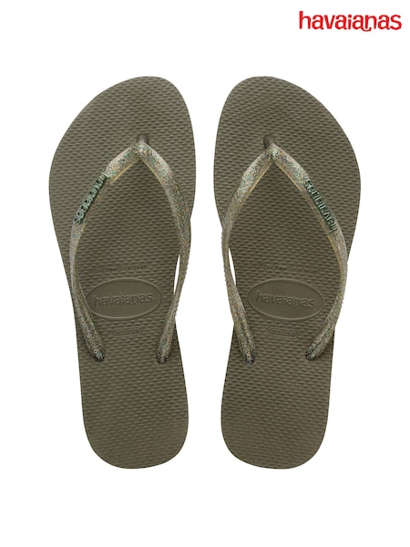 Havaianas Slim Logo Metallic Flip Flops (D90053) | €12