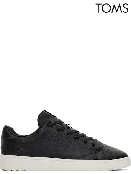 Schwarz - TOMS Travel Lite Low 2.0 Turnschuhe aus Leder (D90127) | 130 €