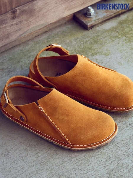 Birkenstock Brown Lutry Premium Suede Shoes (D90163) | €172