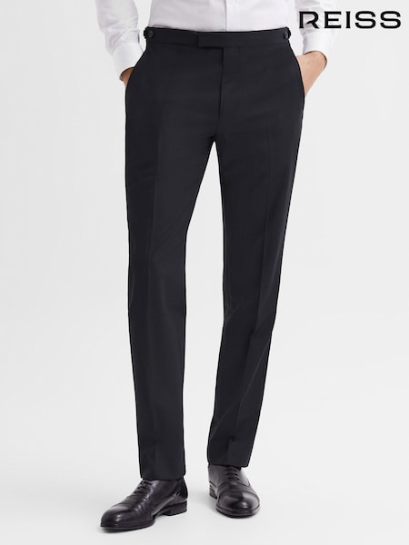 Negro - Reiss Hope Modern Fit Travel Trousers (D90442) | 170 €