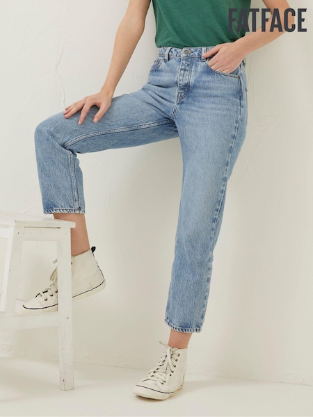 FatFace Blue Sutton Straight Cropped Jeans (D90559) | €34