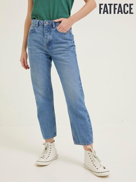 FatFace Blue Sutton Straight Cropped Jeans (D90578) | €34