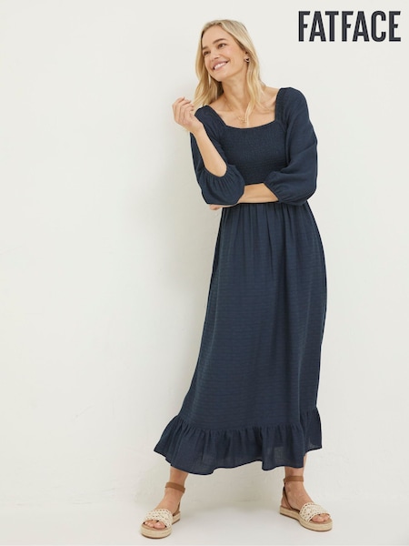FatFace Navy Adele Midi Dress (D90580) | €43.50