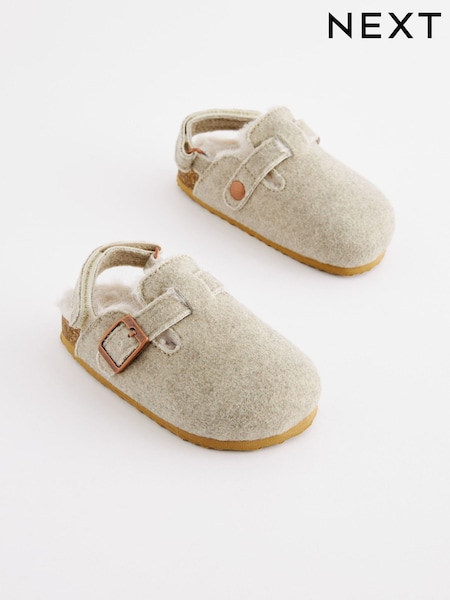 Grey Warm Lined Clog Slippers (D90822) | R$ 145 - R$ 175