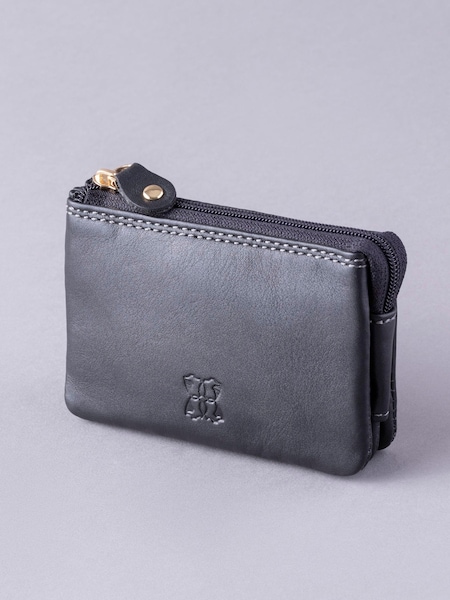 Lakeland Leather Black Multi Pocket Coin Purse (D91259) | €31