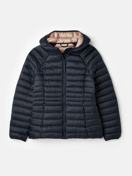 Joules Bramley Navy Showerproof Packable Padded Coat (D91351) | €48.50