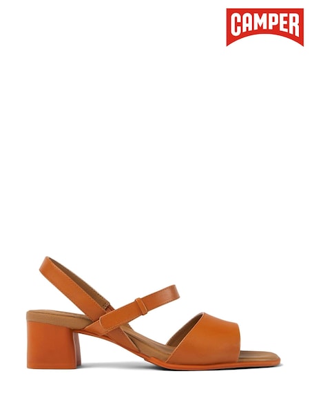 Camper Women's Katie Brown Strappy Full Grain Leather Sandals (D92263) | €49