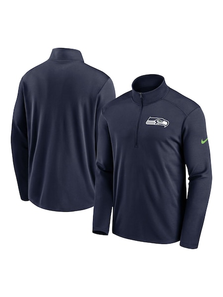 Nike Blue NFL Fanatics Seattle Seahawks Logo Pacer Half Zip Hoodie (D92500) | €78
