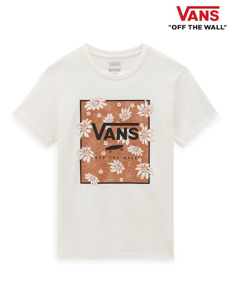 Vans Womens Natural 100% Cotton Tropic Fill Floral BFF T-Shirt (D92554) | 125 LEI