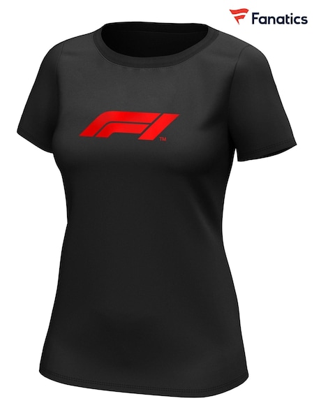 Fanatics Womens 100% Cotton Black Formula 1 Essentials Logo Graphic T-Shirt Womens (D92566) | €32