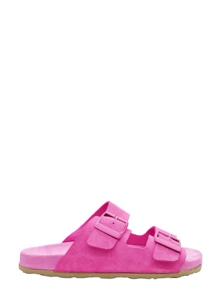 Manebi Suede Hamptons Slip On Sandals (D93209) | €72