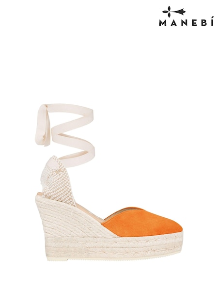Manebi Hamptons Suede Espadrille Wedge Sandal (D93215) | €79