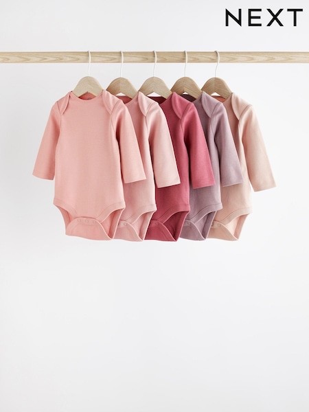 Rosa - Essential Long Sleeve 100% Cotton Baby Bodysuits (D93370) | 18 € - 21 €