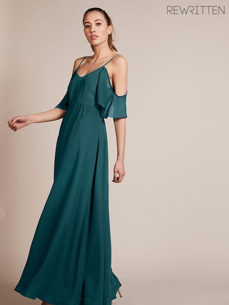 Темно-зеленый - Rewritten Mykonos Bridesmaid Maxi Dress (D93645) | €47