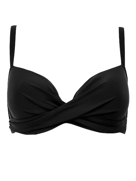 Pour Moi Black Free Spirit Lightly Padded U/W Twist Front Top (D94632) | €37