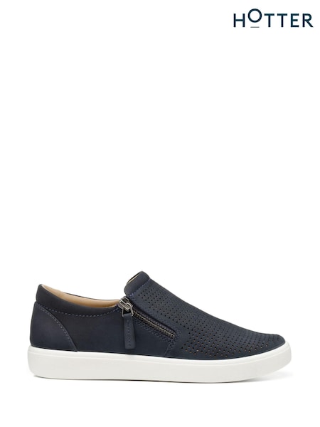modra - Hotter Daisy Slip-On Zip Shoes (D95282) | € 104
