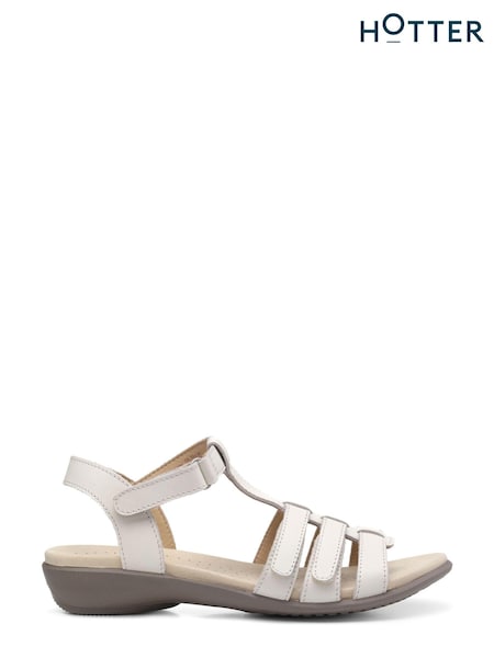 Hotter Sol Touch Fastening Wide Fit Sandals (D95347) | €56