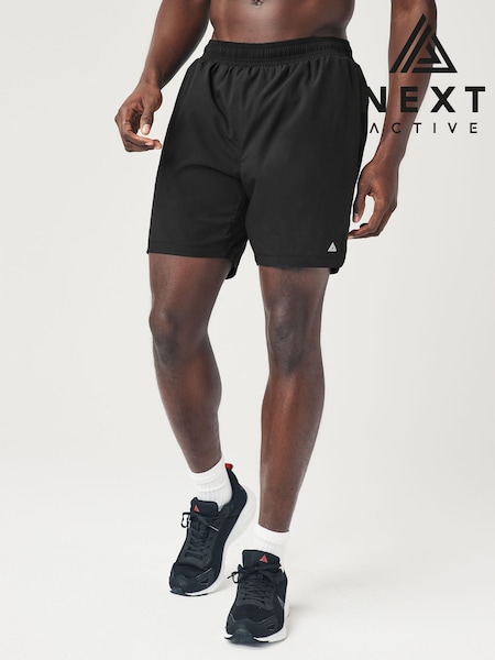 Black Training Shorts With Liner (D95534) | 71 QAR