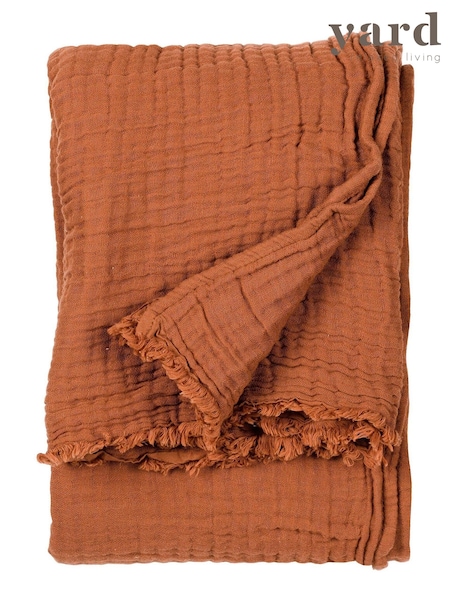 Yard Lark 4 Layer Muslin Crinkle 100% Cotton Throw (D95620) | ‏210 د.إ.‏
