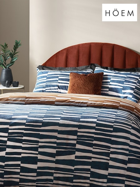 HÖEM Dusk Dusk Piper Geometric Reversible Duvet Cover and Pillowcase Set (D95743) | €26 - €52